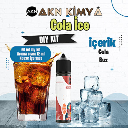 Cola Ice Dıy Kit Cola Buz Gıda Aroması %20 Oranda Aroma İçerir (Hazır Değildir )