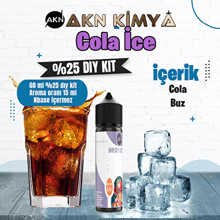 Cola Ice Yoğun Dıy Kit Cola Buz Gıda Aroması %25 Oranda Aroma İçerir (Hazır Değildir )