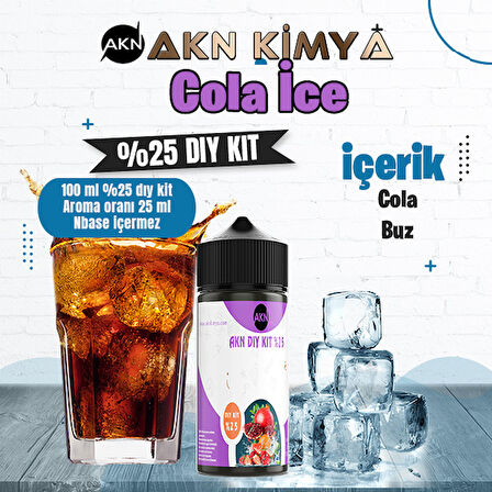 Cola Ice Yoğun Dıy Kit Cola Buz Gıda Aroması %25 Oranda Aroma İçerir (Hazır Değildir )