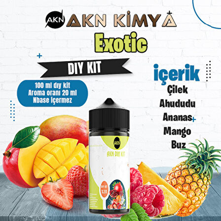 Exotic Dıy Kit Çilek Ahududu Ananas Gıda Aroması %20 Oranda Aroma İçerir (Hazır Değildir )