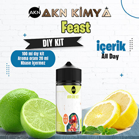 Feast Dıy Kit All Day Gıda Aroması %20 Oranda Aroma İçerir (Hazır Değildir )