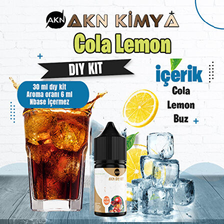 Cola Lemon Dıy Kit Cola Lemon Buz Gıda Aroması %20 Oranda Aroma İçerir (Hazır Değildir )