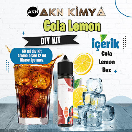 Cola Lemon Dıy Kit Cola Lemon Buz Gıda Aroması %20 Oranda Aroma İçerir (Hazır Değildir )