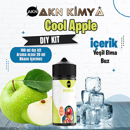 Cool Apple Dıy Kit Yeşil Elma Buz Gıda Aroması %20 Oranda Aroma İçerir (Hazır Değildir )