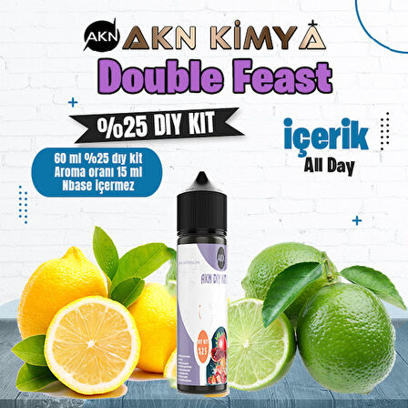 Double Feast Yoğun Dıy Kit All Day Gıda Aroması %25 Oranda Aroma İçerir (Hazır Değildir )
