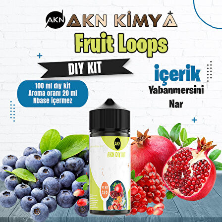 Fruit Loops Dıy Kit Yabanmersini Nar Gıda Aroması %20 Oranda Aroma İçerir (Hazır Değildir )