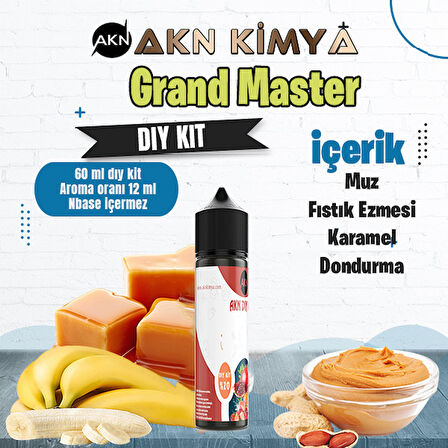 Grand Master Five Pawns Dıy Kit Muz Fıstık Ezmesi Karamel Gıda Aroması %20 Oranda Aroma İçerir (Hazır Değildir )