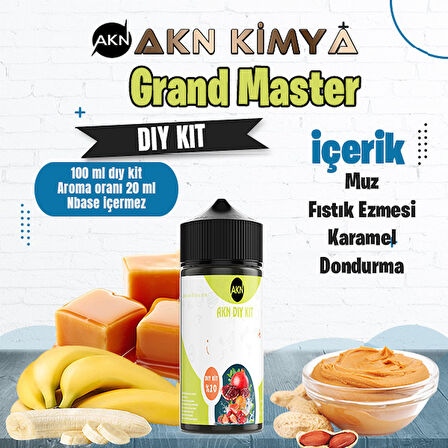 Grand Master Five Pawns Dıy Kit Muz Fıstık Ezmesi Karamel Gıda Aroması %20 Oranda Aroma İçerir (Hazır Değildir )