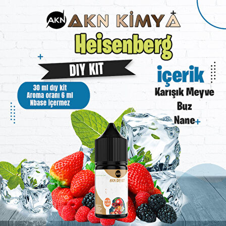 Heisenberg Dıy Kit Karışık Meyve Buz Nane Gıda Aroması %20 Oranda Aroma İçerir (Hazır Değildir )