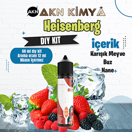 Heisenberg Dıy Kit Karışık Meyve Buz Nane Gıda Aroması %20 Oranda Aroma İçerir (Hazır Değildir )
