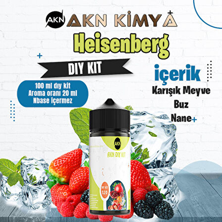 Heisenberg Dıy Kit Karışık Meyve Buz Nane Gıda Aroması %20 Oranda Aroma İçerir (Hazır Değildir )