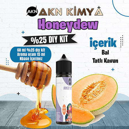 Honeydew Cream Yoğun Dıy Kit Kavun Bal Gıda Aroması %25 Oranda Aroma İçerir (Hazır Değildir )