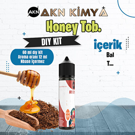 Honey Tob Dıy Kit Gıda Aroması %20 Oranda Aroma İçerir (Hazır Değildir )