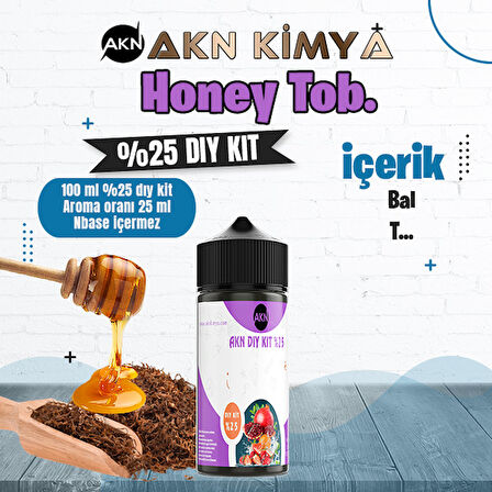 Honey Tob Yoğun Dıy Kit Gıda Aroması %25 Oranda Aroma İçerir (Hazır Değildir )