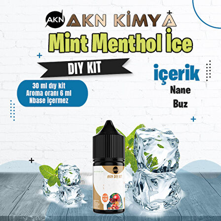 Mint Menthol Ice Dıy Kit Nane Buz Gıda Aroması %20 Oranda Aroma İçerir (Hazır Değildir )