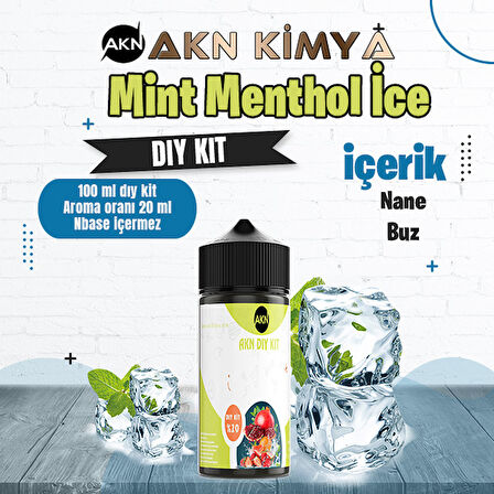 Mint Menthol Ice Dıy Kit Nane Buz Gıda Aroması %20 Oranda Aroma İçerir (Hazır Değildir )