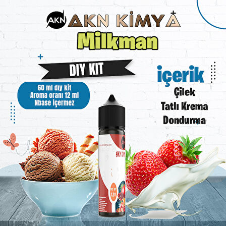 One Hit Wonder Milkman Dıy Kit Çilek Krema Gıda Aroması %20 Oranda Aroma İçerir (Hazır Değildir )