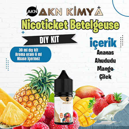 Nicoticket Betelgeuse Dıy Kit Çilek Ananas Mango Gıda Aroması %20 Oranda Aroma İçerir (Hazır Değildir )