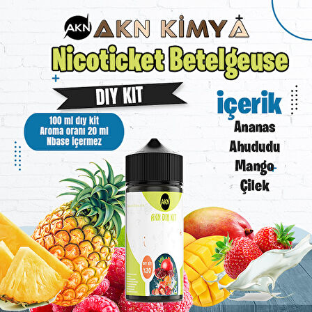 Nicoticket Betelgeuse Dıy Kit Çilek Ananas Mango Gıda Aroması %20 Oranda Aroma İçerir (Hazır Değildir )