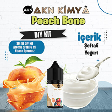 Peach Bone Dıy Kit Şeftali Yogurt Gıda Aroması %20 Oranda Aroma İçerir (Hazır Değildir )