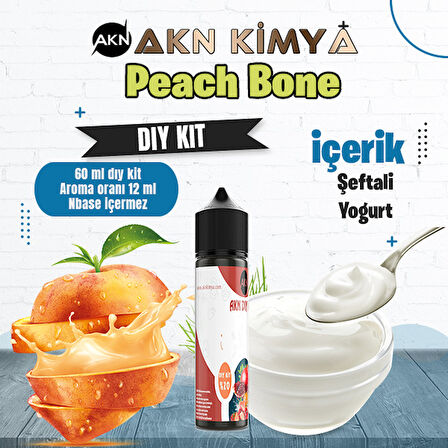 Peach Bone Dıy Kit Şeftali Yogurt Gıda Aroması %20 Oranda Aroma İçerir (Hazır Değildir )