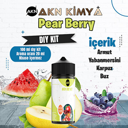 Pear Berry Dıy Kit Armut Yabanmersini Karpuz Buz Gıda Aroması %20 Oranda Aroma İçerir (Hazır Değildir )