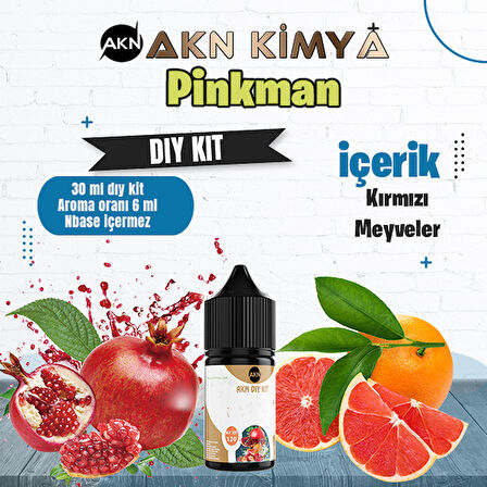Pinkman Dıy Kit Kırmızı Meyveler Gıda Aroması %20 Oranda Aroma İçerir (Hazır Değildir )