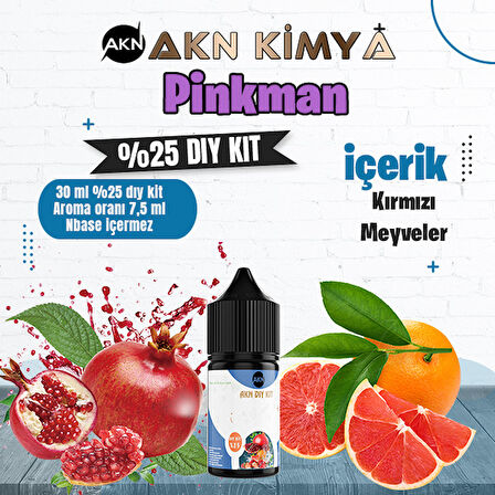 Pinkman Yoğun Dıy Kit Kırmızı Meyveler Gıda Aroması %25 Oranda Aroma İçerir (Hazır Değildir )