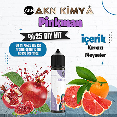 Pinkman Yoğun Dıy Kit Kırmızı Meyveler Gıda Aroması %25 Oranda Aroma İçerir (Hazır Değildir )