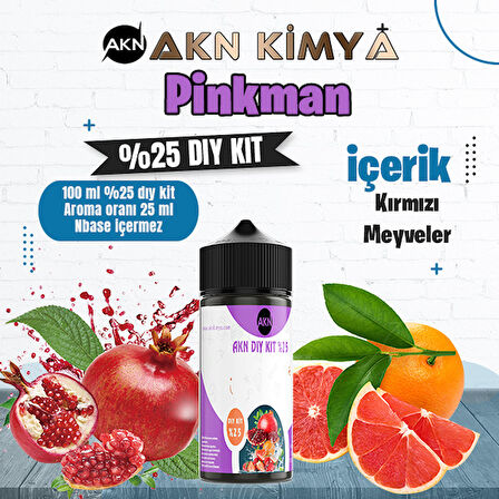 Pinkman Yoğun Dıy Kit Kırmızı Meyveler Gıda Aroması %25 Oranda Aroma İçerir (Hazır Değildir )
