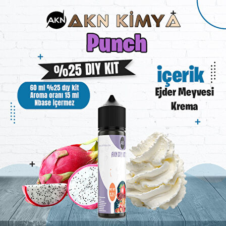 Punch Yoğun Dıy Kit Ejder Meyvesi Krema Gıda Aroması %25 Oranda Aroma İçerir (Hazır Değildir )