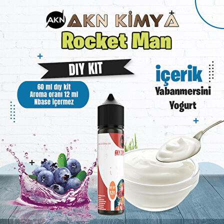 One Hit Wonder Rocket Man Dıy Kit Yabanmersini Yogurt Gıda Aroması %20 Oranda Aroma İçerir (Hazır Değildir )
