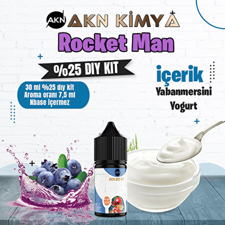 One Hit Wonder Rocket Man Yoğun Dıy Kit Yabanmersini Yogurt Gıda Aroması %25 Oranda Aroma İçerir (Hazır Değildir )