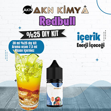 Redbull Yoğun Dıy Kit Enerji Içeceği Gıda Aroması %25 Oranda Aroma İçerir (Hazır Değildir )