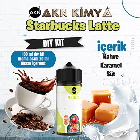 Starbucks Latte Dıy Kit Kahve Karamel Süt Gıda Aroması %20 Oranda Aroma İçerir (Hazır Değildir )
