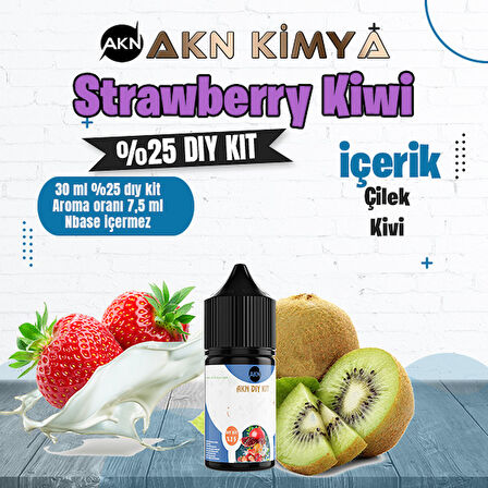 Strawberry Kiwi Yoğun Dıy Kit Çilek Kivi Gıda Aroması %25 Oranda Aroma İçerir (Hazır Değildir )