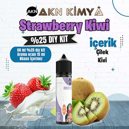 Strawberry Kiwi Yoğun Dıy Kit Çilek Kivi Gıda Aroması %25 Oranda Aroma İçerir (Hazır Değildir )