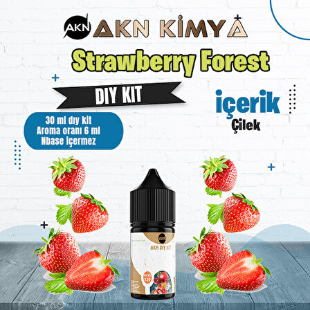 Strawberry Forest Dıy Kit Çilek Gıda Aroması %20 Oranda Aroma İçerir (Hazır Değildir )