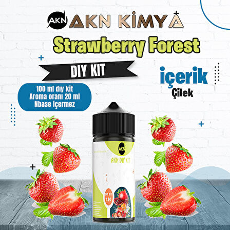 Strawberry Forest Dıy Kit Çilek Gıda Aroması %20 Oranda Aroma İçerir (Hazır Değildir )