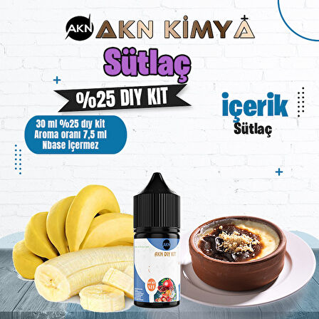 Sütlaç Yoğun Dıy Kit Gıda Aroması %25 Oranda Aroma İçerir (Hazır Değildir )