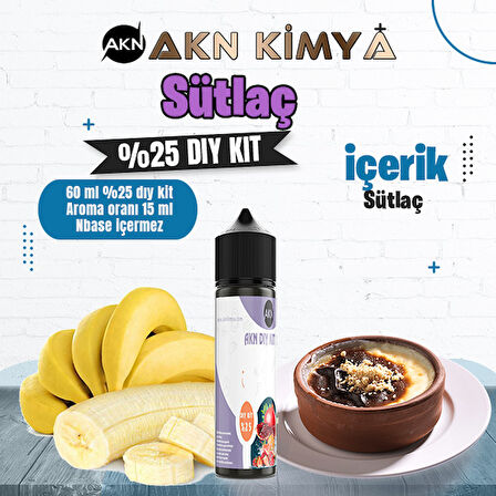 Sütlaç Yoğun Dıy Kit Gıda Aroması %25 Oranda Aroma İçerir (Hazır Değildir )