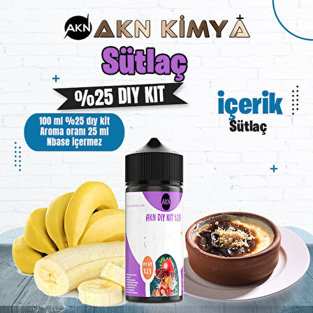 Sütlaç Yoğun Dıy Kit Gıda Aroması %25 Oranda Aroma İçerir (Hazır Değildir )