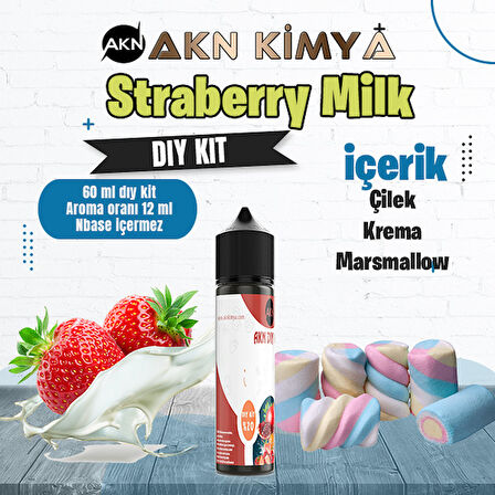 Strawberry Milk Dıy Kit Çilek Süt Gıda Aroması %20 Oranda Aroma İçerir (Hazır Değildir )