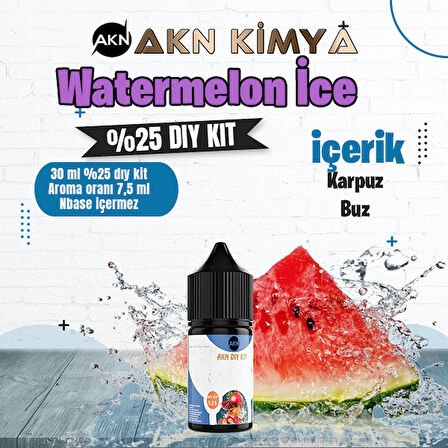 Watermelon Ice Yoğun Dıy Kit Karpuz Buz Gıda Aroması %25 Oranda Aroma İçerir (Hazır Değildir )