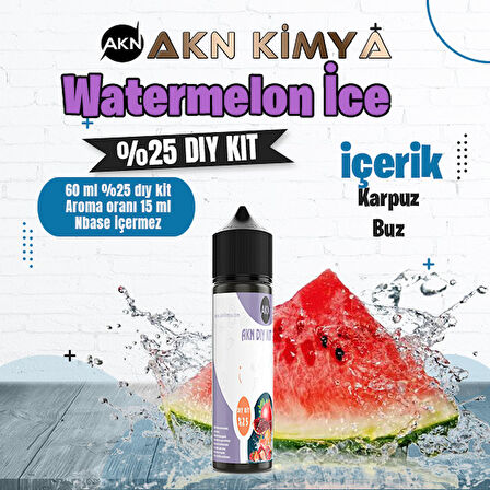Watermelon Ice Yoğun Dıy Kit Karpuz Buz Gıda Aroması %25 Oranda Aroma İçerir (Hazır Değildir )