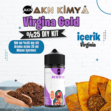 Virginia Gold Yoğun Dıy Kit Gıda Aroması %25 Oranda Aroma İçerir (Hazır Değildir )