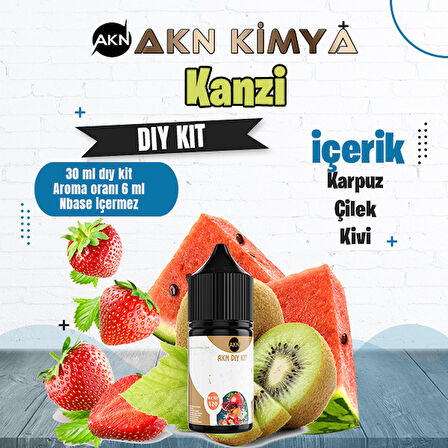 Twelve Monkey Kanzi Dıy Kit Karpuz Çilek Kivi Gıda Aroması %20 Oranda Aroma İçerir (Hazır Değildir )