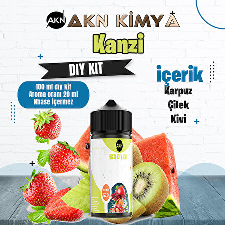 Twelve Monkey Kanzi Dıy Kit Karpuz Çilek Kivi Gıda Aroması %20 Oranda Aroma İçerir (Hazır Değildir )