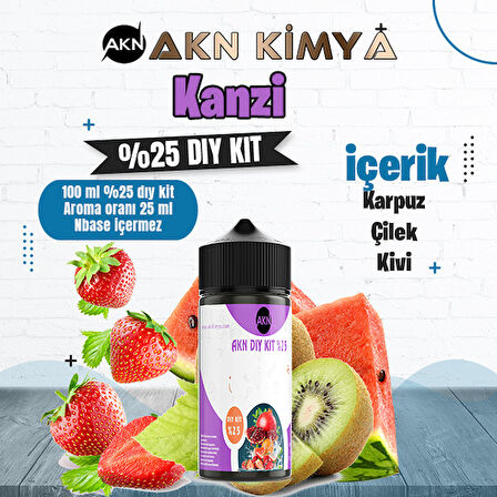 Twelve Monkey Kanzi Yoğun Dıy Kit Karpuz Çilek Kivi Gıda Aroması %25 Oranda Aroma İçerir (Hazır Değildir )