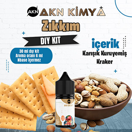 Zıkkım Dıy Kit Karışık Kuruyemiş Kraker Gıda Aroması %20 Oranda Aroma İçerir (Hazır Değildir )
